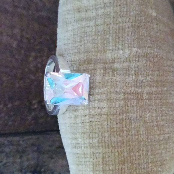 Rhinestone Silver Ring - Picture 1 of 11